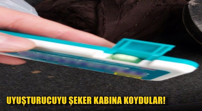 Uyuşturucuyu şeker kabına koydular
