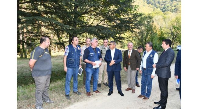 Vali Gürel, Fındıkaltı Tesislerinde incelemelerde bulundu