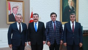 Vali Gürel ve Milletvekillerin Sağlık Bakanı Koca'ya ziyaret