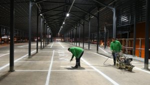 Karabük'te kapalı pazar yeri inşaatı tamamlandı