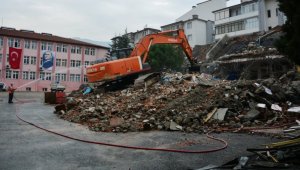 Karabük'te okul inşaat çalışmaları