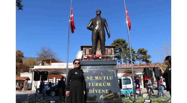 Safranbolu Köyiçi Meydanı'nda Atatürk heykeli açıldı