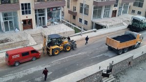 Safranbolu'da asfalt çalışması sürüyor