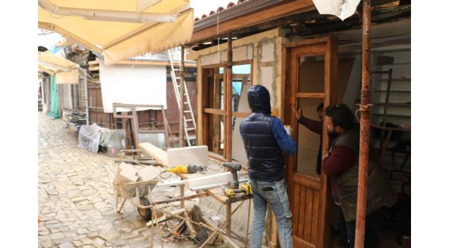 Safranbolu'da tarihi dükkanlar restore ediliyor