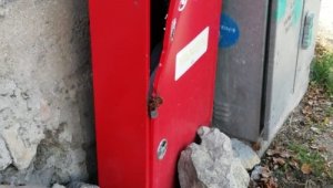 Tarihi kent Safranbolu'da yangın dolapları tahrip edildi