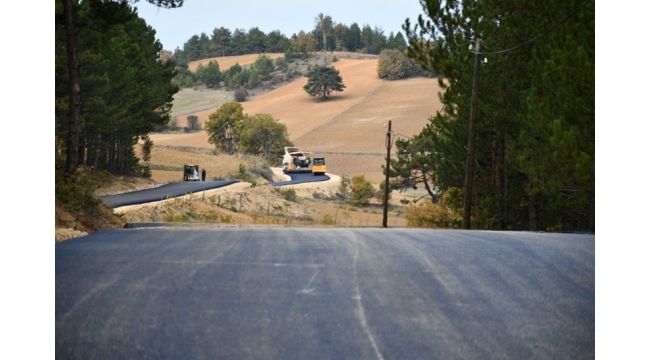 Vali asfalt çalışmalarını inceledi