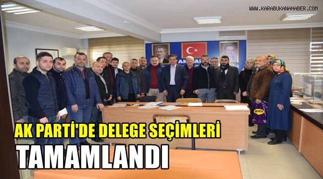 AK Parti'de delege seçimleri tamamlandı