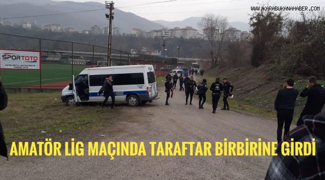 Amatör lig maçında taraftarlar birbirine girdi: 1 yaralı