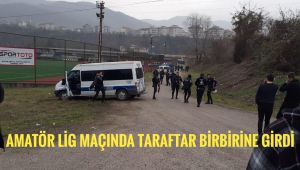Amatör lig maçında taraftarlar birbirine girdi: 1 yaralı