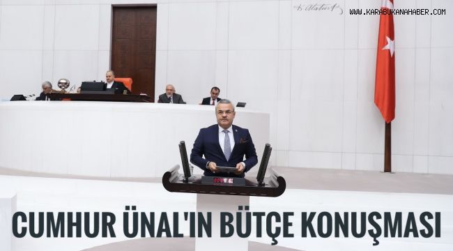 Cumhur Ünal'ın Bütçe konuşması