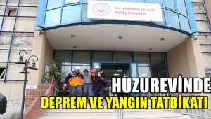 Huzurevinde deprem ve yangın tatbikatı