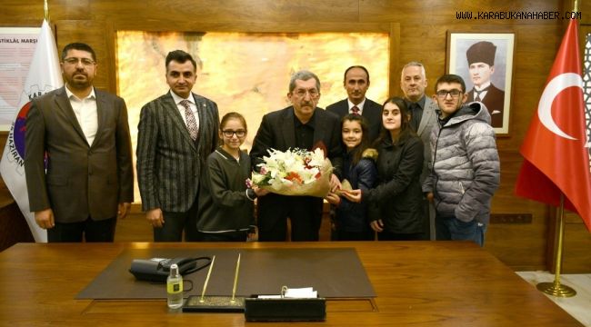 İl Milli Eğitim Müdürü Vargeloğlu ve Okul Müdürlerinden Başkan Vergili´ye Ziyaret