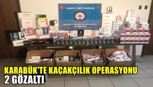 Karabük'te kaçakçılık operasyonu; 2 gözaltı