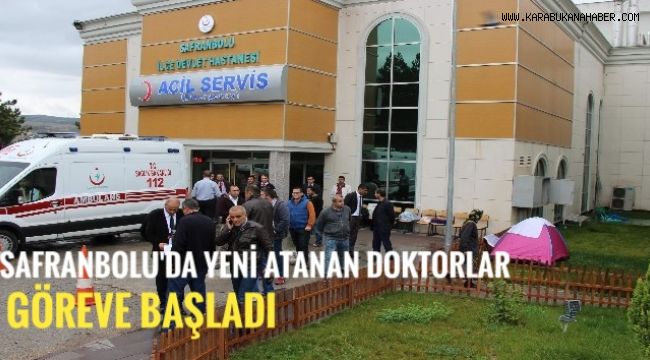 Safranbolu Devlet hastahanesi'nde yeni doktorlar göreve başladı