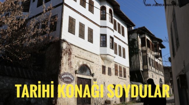 Tarihi konağı soydular
