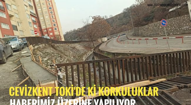 CEVİZKENT TOKİ'de ki korkuluklar haberimiz üzerine yapılıyor
