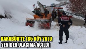 Karabük'te 185 köy yolu yeniden ulaşıma açıldı