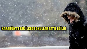Karabük'te bir ilçede okullar tatil edildi