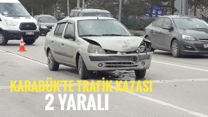 Karabük'te trafik kazası: 2 yaralı