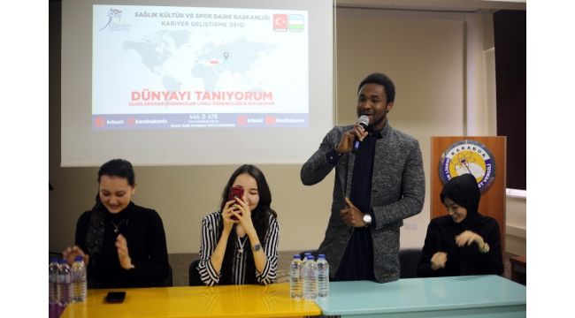 KBÜ'lü uluslararası öğrenciler liseli öğrencilerle buluştu