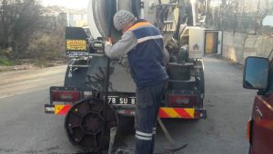 Safranbolu'da belediyesi aralıksız çalışıyor