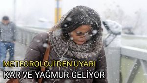 Kar yağışına karşı vatandaşlara uyarı