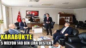 Karabük'te 5 milyon 140 bin lira destek