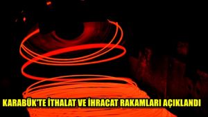Karabük'te ihracat ve ithalat rakamları açıklandı