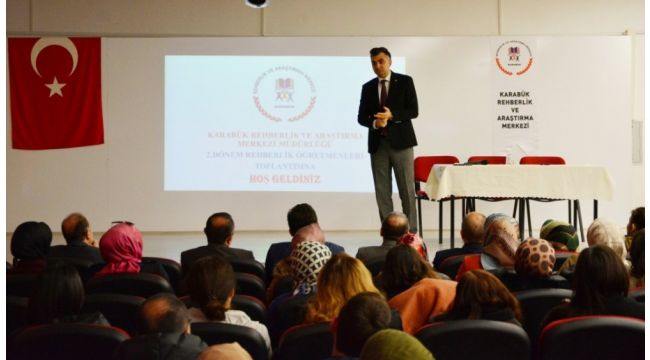 Karabük'te rehberlik öğretmenleriyle toplantı