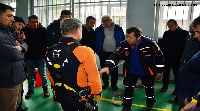 Öğretmenlere arama ve kurtarma eğitimi verildi