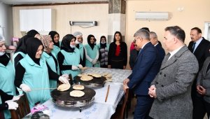 Vali Gürel'den aşçı yardımcılığı kursuna ziyaret