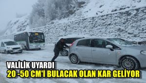 Valilikten 7 il için kar uyarısı