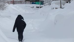 Yenice'de taşımalı eğitime kar engeli