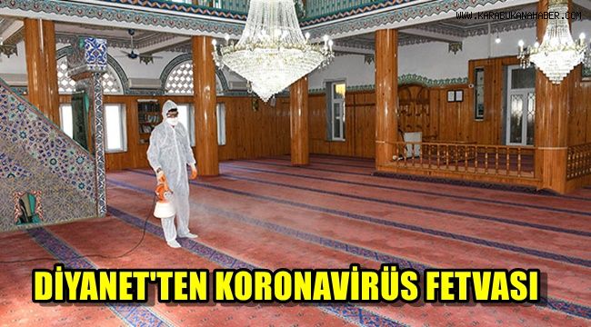 Diyanet ten Cuma Namazı için koronavirüs fetvası