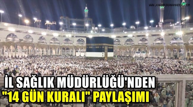 İl Sağlık Müdürlüğü'nden