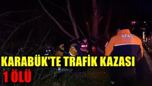 Karabük'te trafik kazası: 1 ölü