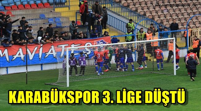 Karabükspor 3. Lig'e düştü