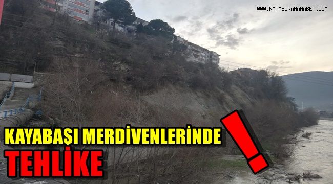 Kayabaşı merdivenlerinde tehlike!