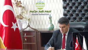 KBÜ Rektörü Polat, bir aylık maaşını bağışladı
