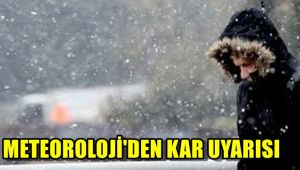 Meteorolojiden kar uyarısı