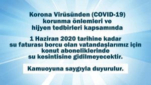 Safranbolu'da korona virüse karşı su kesintisi yapılmayacak