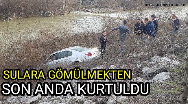 Sulara gömülmekten son anda kurtuldu