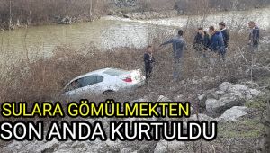 Sulara gömülmekten son anda kurtuldu