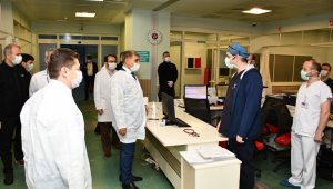 Vali Gürel, hastaların gözlem altında tutulacağı bölümleri gezdi