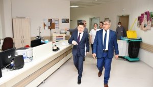 Vali Gürel, KBÜ Eğitim Araştırma Hastanesinde incelemelerde bulundu