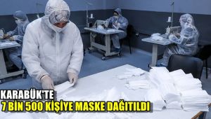 Karabük'te 7 bin 500 kişiye maske dağıtıldı