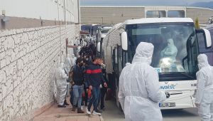 Karabük'te misafir edilen Cezayirliler ülkelerine gönderilmeye başladı