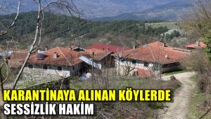 Karantinaya alınan iki köyde sessizlik hakim