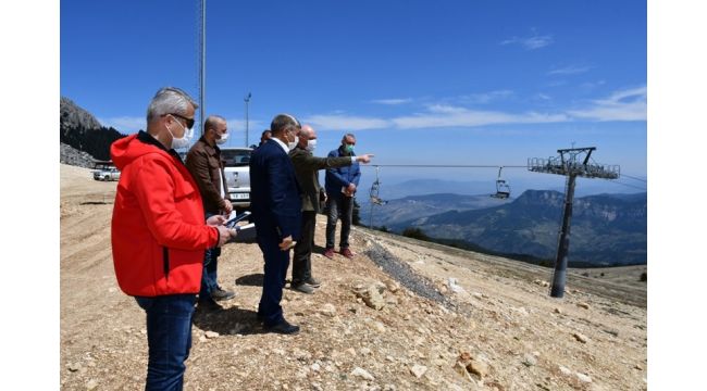 Keltepe Kayak Merkezi'nde kış sezonu hazırlıkları başladı