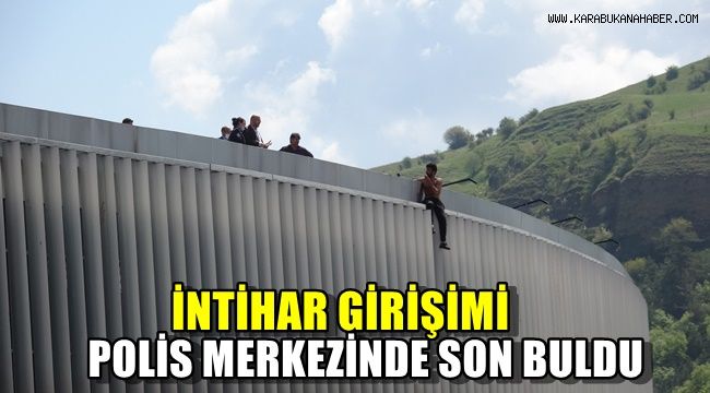 İntihar girişimi polis merkezinde son buldu